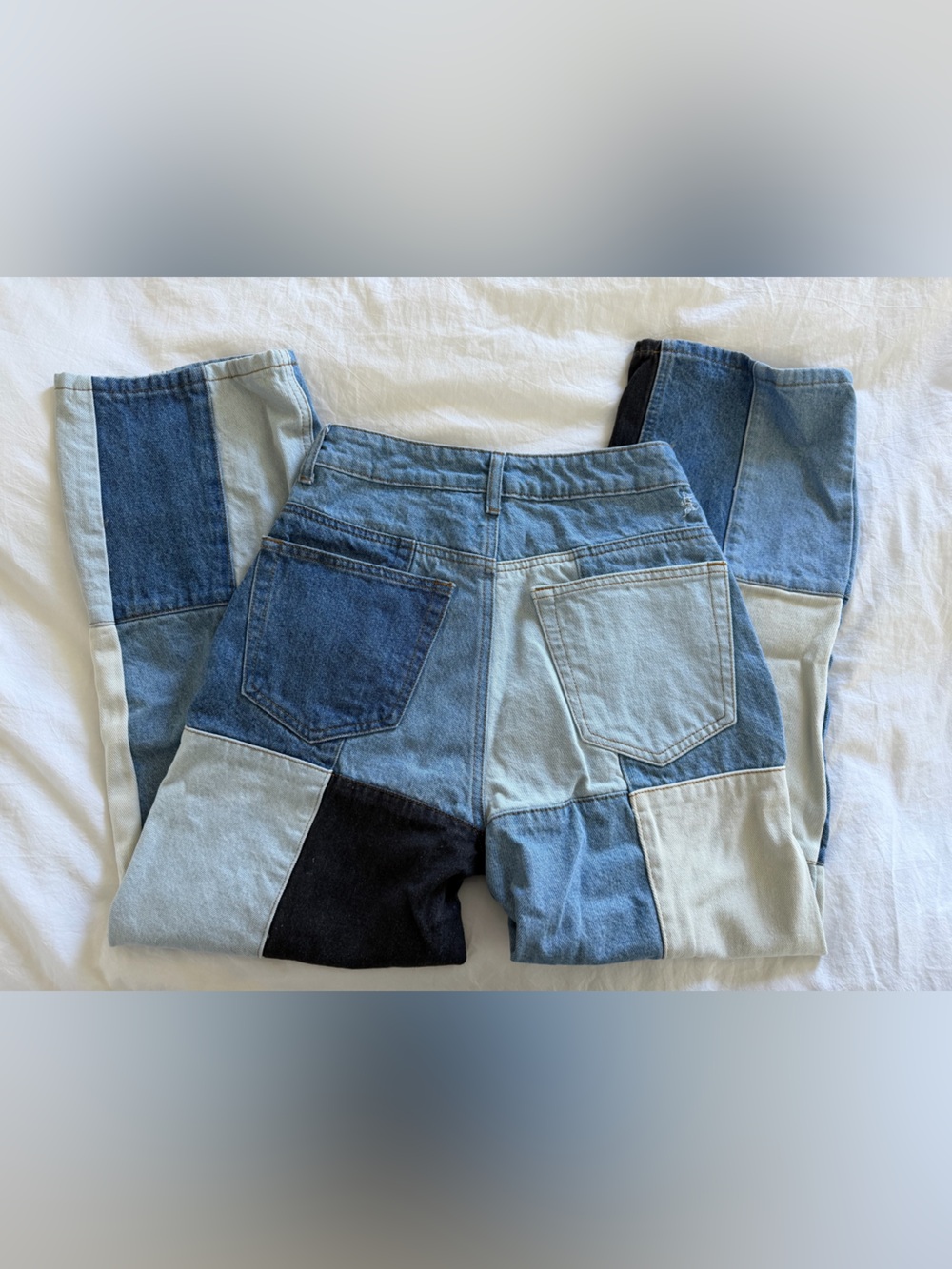 Signature8 Patchwork Loose Fit High Waisted Denim - Picture 8 of 12